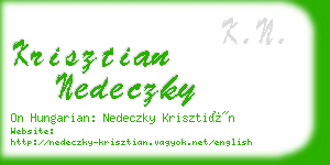 krisztian nedeczky business card
